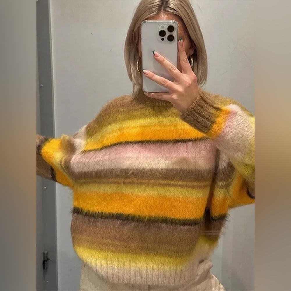 COS Mohair Striped Sweater​